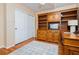 Office with built-in shelves and drawers, and closet with sliding doors at 8875 Tidal Bay Dr, Las Vegas, NV 89117