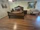 Serene main bedroom with hardwood floors, neutral walls, and decorative lighting at , Las Vegas, NV 89128