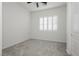 Bedroom features carpet, ceiling fan and window with shutters at , Las Vegas, NV 89166