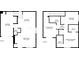 Two-story floor plan featuring living spaces and bedrooms on the first and second floors at 10373 Midnight Iris St, Las Vegas, NV 89183