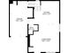 First floor floor plan featuring a kitchen, living room, garage, and bath at 10373 Midnight Iris St, Las Vegas, NV 89183