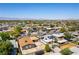 Expansive aerial view of a residential neighborhood with distant mountain views on a clear day at 1916 Howard Ave, Las Vegas, NV 89104
