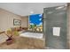 Bright bathroom features a soaking tub with jets, and view of blue skies at 2000 N Fashion Show Dr # 2222, Las Vegas, NV 89109