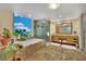 An interior image of a bright bathroom with soaking tub, shower, and double vanity at 2000 N Fashion Show Dr # 2222, Las Vegas, NV 89109