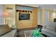 Comfortable living area with built-in storage and murphy bed at 2000 N Fashion Show Dr # 2222, Las Vegas, NV 89109