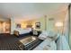 Relax in this lovely bedroom, featuring a sitting area, desk and king-sized bed at 2000 N Fashion Show Dr # 2308, Las Vegas, NV 89109