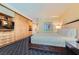 A king size bed and custom storage are features of this relaxing hotel bedroom at 2000 N Fashion Show Dr # 2308, Las Vegas, NV 89109