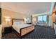 This bedroom offers a comfortable sitting area and amazing Las Vegas views at 2000 N Fashion Show Dr # 2308, Las Vegas, NV 89109