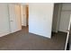 Bedroom with standard closet and neutral carpeting at 2019 Rancho Lake Dr # 102, Las Vegas, NV 89108
