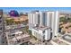 Exterior view of the Platinum Hotel & Spa, highlighting its location and surrounding cityscape at 211 E Flamingo Rd # 402, Las Vegas, NV 89169