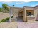 Inviting outdoor patio with covered pergola, built-in BBQ, and brick pavers offers relaxed desert living at 2166 Alyssa Jade Dr, Henderson, NV 89052