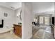 Cozy studio featuring bathroom, living area, kitchenette, and balcony access at 30 Strada Di Villaggio # 227, Henderson, NV 89011