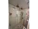 Luxurious walk-in shower with dual shower heads at 3142 Bel Air Dr, Las Vegas, NV 89109