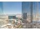 Expansive city view featuring prominent buildings and the cityscape against a clear blue sky at 3722 Las Vegas Blvd # 3209, Las Vegas, NV 89158