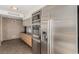 A contemporary kitchen featuring stainless steel appliances and modern cabinets, providing functionality and style at 3722 Las Vegas Blvd # 3209, Las Vegas, NV 89158