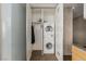 Convenient in-unit laundry closet with modern washer and dryer at 3722 Las Vegas Blvd # 3209, Las Vegas, NV 89158