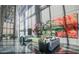 Modern lobby with art, sleek sofas and high ceilings creates an inviting atmosphere at 3722 Las Vegas Blvd # 3209, Las Vegas, NV 89158