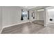 Bedroom featuring a mirrored closet and a stacked washer/dryer at 3944 Visby Ln, Las Vegas, NV 89119