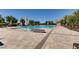 Gorgeous outdoor pool with shade umbrellas, lounge chairs, and well maintained deck at 412 Middlestone Ave, Henderson, NV 89011