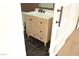 Bright bathroom boasts a stylish vanity with marble countertop and sleek fixtures at 4277 Rimcrest Rd, Las Vegas, NV 89121