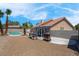 Private backyard featuring in ground pool and outdoor living space at 5033 Austrian Dr, Las Vegas, NV 89130