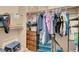 Walk-in closet with clothing racks, shelving, and visible storage solutions at 5033 Austrian Dr, Las Vegas, NV 89130