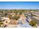 Aerial view showcasing neighborhood homes with a view of city skyline at 5800 Auborn Ave, Las Vegas, NV 89108
