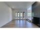 Open living area with new floors, neutral paint, recessed lighting and fireplace at 7132 Mission Hills Dr, Las Vegas, NV 89113