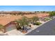 Overhead shot of the community showcasing the terracotta rooftops and the well-maintained landscaping of the single-Gathering homes at 731 Appletree Ln, Mesquite, NV 89027