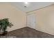 A spare bedroom with carpeting and a large closet at 731 Appletree Ln, Mesquite, NV 89027