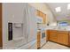 Well-equipped kitchen features modern appliances, oak cabinets, and efficient layout at 731 Appletree Ln, Mesquite, NV 89027
