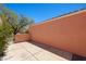 Private outdoor patio space with concrete flooring and stucco walls, perfect for relaxing at 731 Appletree Ln, Mesquite, NV 89027