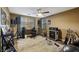 Spacious bedroom with unique ceiling fan at 741 Canary Wharf Dr, Las Vegas, NV 89178