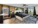 Bright main bedroom with windows and nice decor at 741 Canary Wharf Dr, Las Vegas, NV 89178