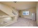Second floor landing with plush carpet and a bright window for natural light is an inviting place to relax and unwind at 8316 Accolade St, Las Vegas, NV 89139