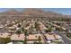 Neighborhood with homes, streets, and mountain views in background at 849 Ringwood Ln, Las Vegas, NV 89110
