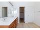 Bathroom featuring double sinks, spacious vanity, and ample storage at 849 Ringwood Ln, Las Vegas, NV 89110