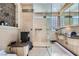 Luxurious bathroom with glass enclosed shower, double sinks, and modern fixtures at 1897 Holdenville St, Henderson, NV 89052