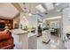 Contemporary kitchen with granite countertops, stainless steel appliances, and open layout at 1897 Holdenville St, Henderson, NV 89052