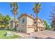 Lovely multi-Gathering home featuring desert landscaping, palm trees, and brick driveway at 2050 W Warm Springs Rd # 1923, Henderson, NV 89014