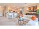Cozy living space with a modern kitchen featuring bar stool seating and modern appliances at 2050 W Warm Springs Rd # 1923, Henderson, NV 89014