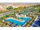 Stunning aerial view of the community pool and recreation area, perfect for relaxation and entertainment at 2728 Tricase St, Henderson, NV 89044