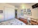 Bedroom with closet and view to the adjacent eat-in kitchen at 2738 Sandalwood Ave, Henderson, NV 89074