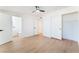 The bedroom features wood-look floors, closet, and an attached bathroom at 2878 El Cajon St, Las Vegas, NV 89169