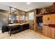 Luxury bathroom featuring double vanities, a sauna, and modern lighting at 3004 Astoria Pines Cir, Las Vegas, NV 89107