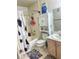 Clean bathroom with a shower-tub combination, white cabinets, and natural lighting at 3101 Casey Dr # 204, Las Vegas, NV 89120