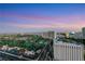 Scenic aerial view with surrounding buildings and desert landscape at 322 Karen Ave # 2501, Las Vegas, NV 89109