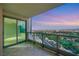 Relax on this balcony with glass railings and fantastic views of the city at 322 Karen Ave # 2501, Las Vegas, NV 89109