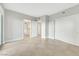 Neutral bedroom with tile floors, closet and access to the attached bathroom at 322 Karen Ave # 2501, Las Vegas, NV 89109
