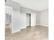 Neutral bedroom offers closet storage and exterior views at 322 Karen Ave # 2501, Las Vegas, NV 89109